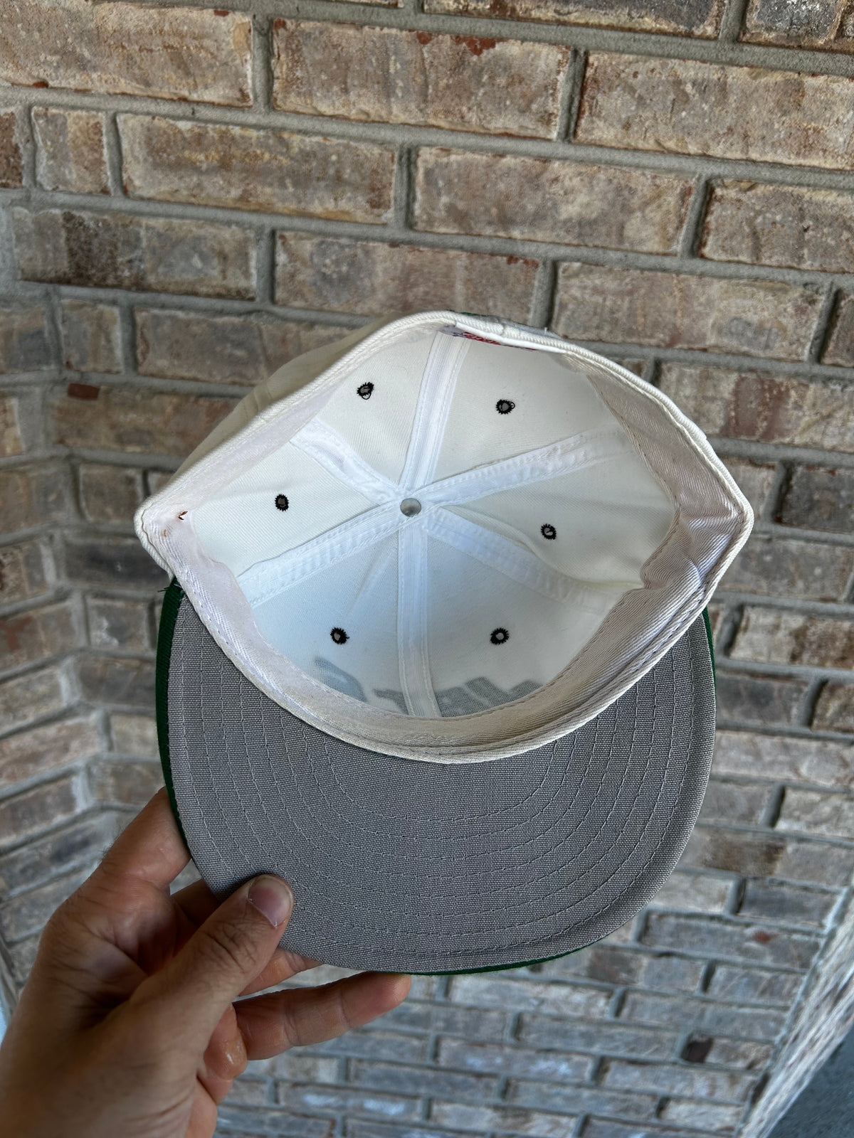 Vintage New York Jets Logo Spell Out NFL Fitted Hat 7 1/8 Double Logo Annco USA
