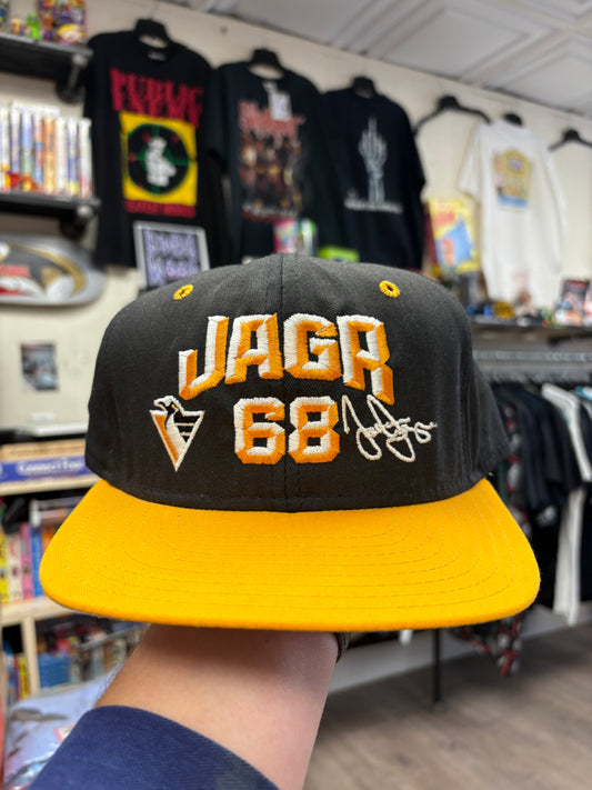 Jaromir Jagr #68 Pittsburgh Penguins Vintage Snapback Hat Cap NHL Hockey 90's