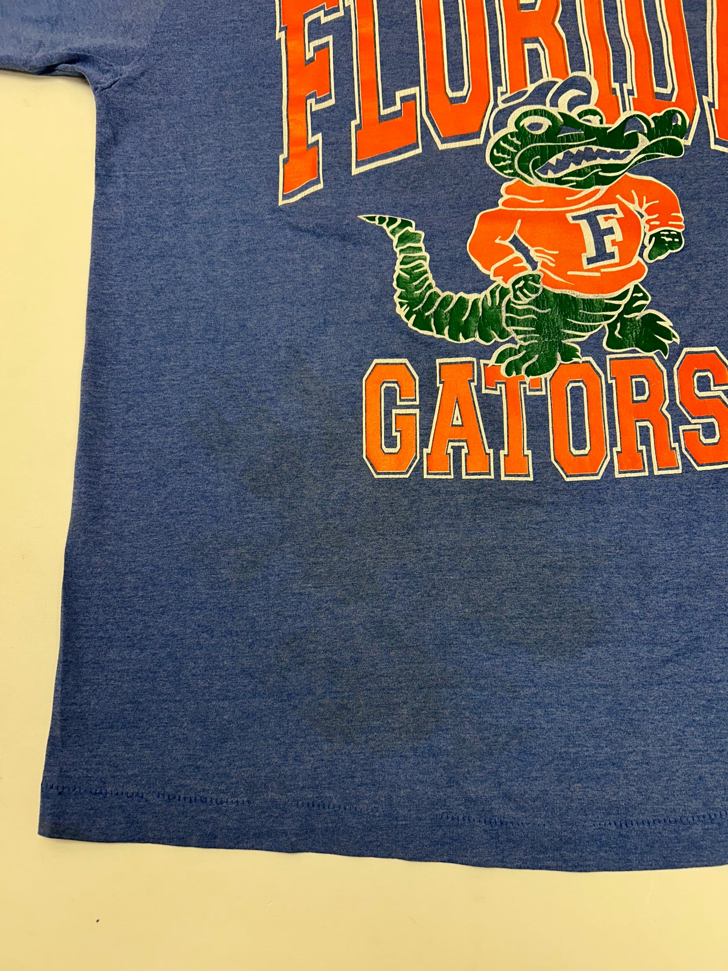 Vintage 90s Florida Gators College Tee XL Fit 23.75x31.25 Has Wear & Staining As Is