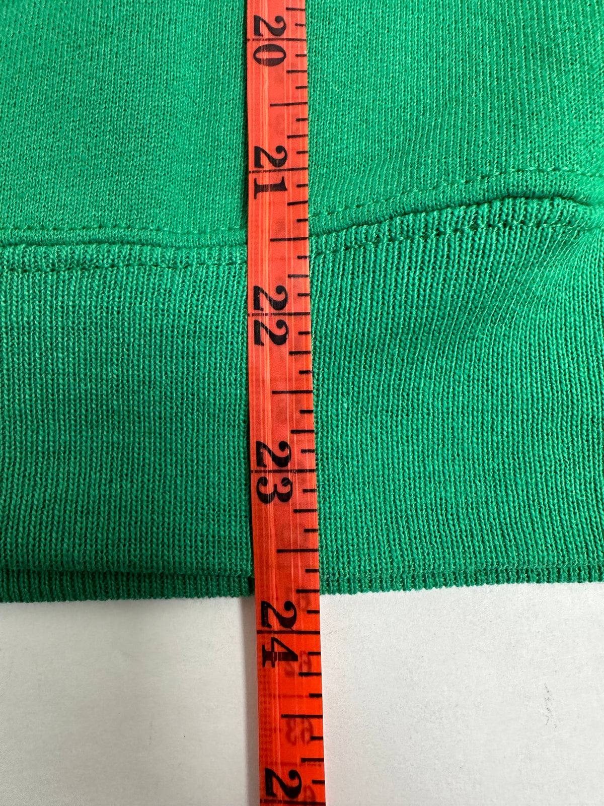 Edgewood NJ “Deeper Than The Roots.” First Edition Crewneck Sweatshirt Tagged Youth Large 90s Russell Athletic 50/50 Blend Made In USA DS Kelley Green 19.5x24