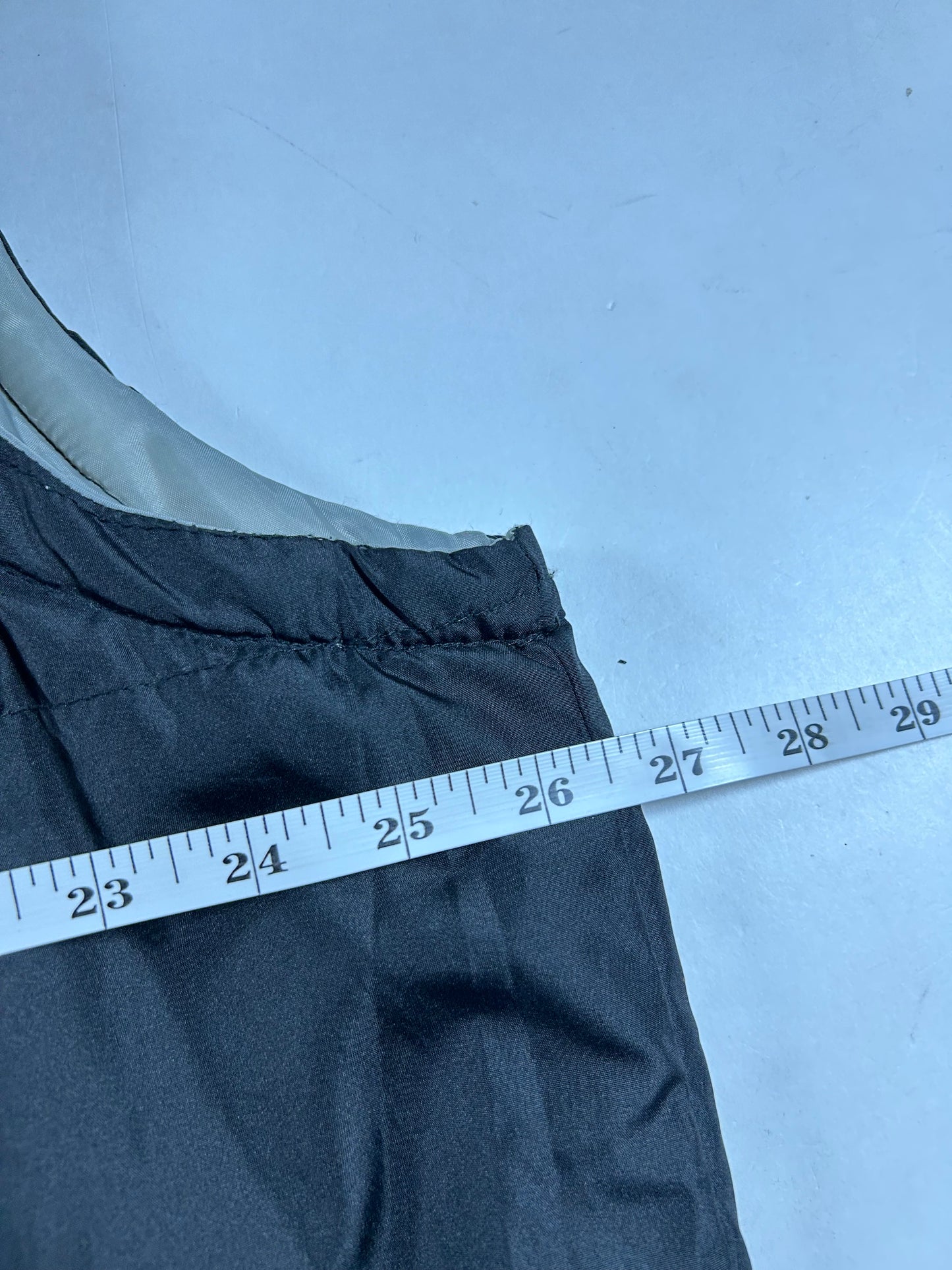 US Polo Assn Men’s Full Zip Puffer Vest Black Lined With Pockets Size XL 26.25x28.5 Inches