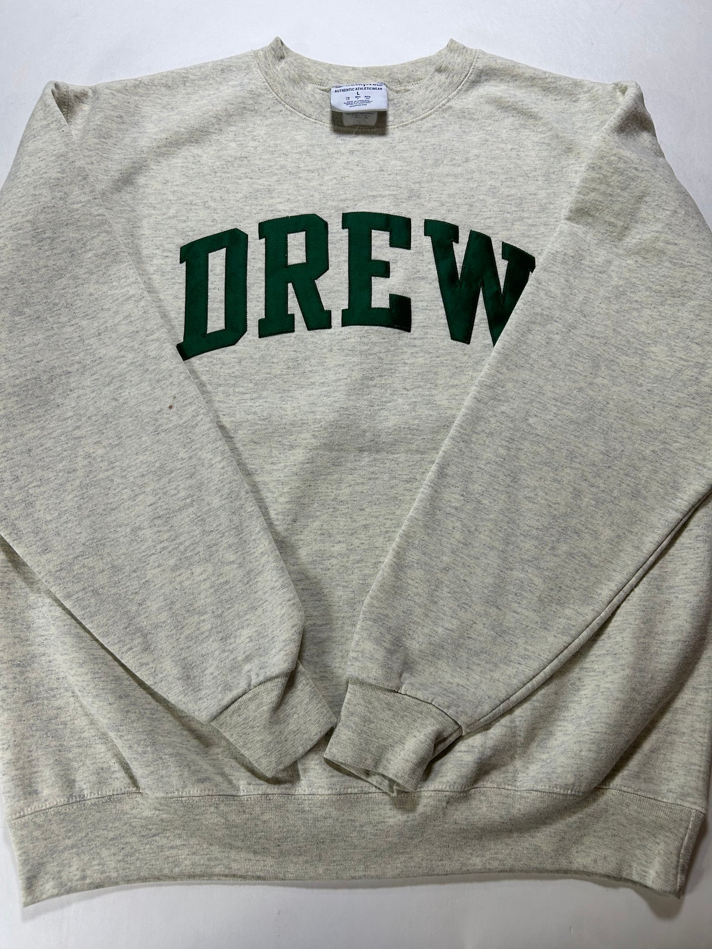 Champion Drew University College Pullover Crewneck Sweatshirt Large/Medium 23.5x27.5 Inches
