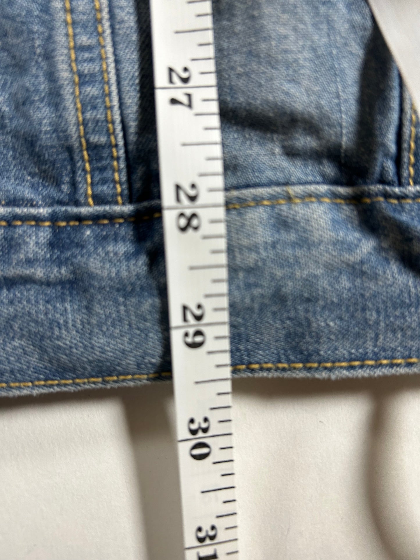 Vintage Disney Studio Jack Skellington Nightmare Before Christmas Denim Jacket 2XL 27.75x29.5 Inches