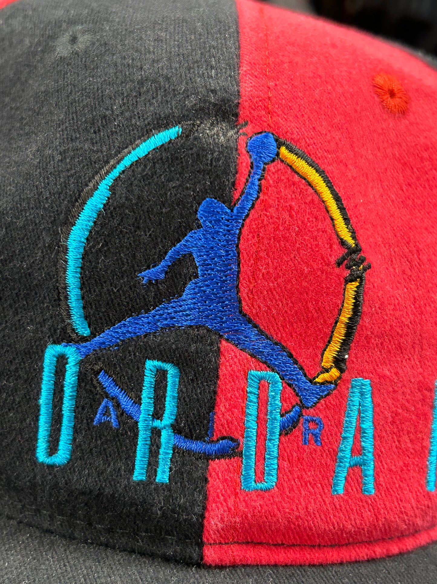 Vintage Nike Air Jordan 8 VIII Aqua SnapBack Hat Jump Man Michael Jordan 1993 OG