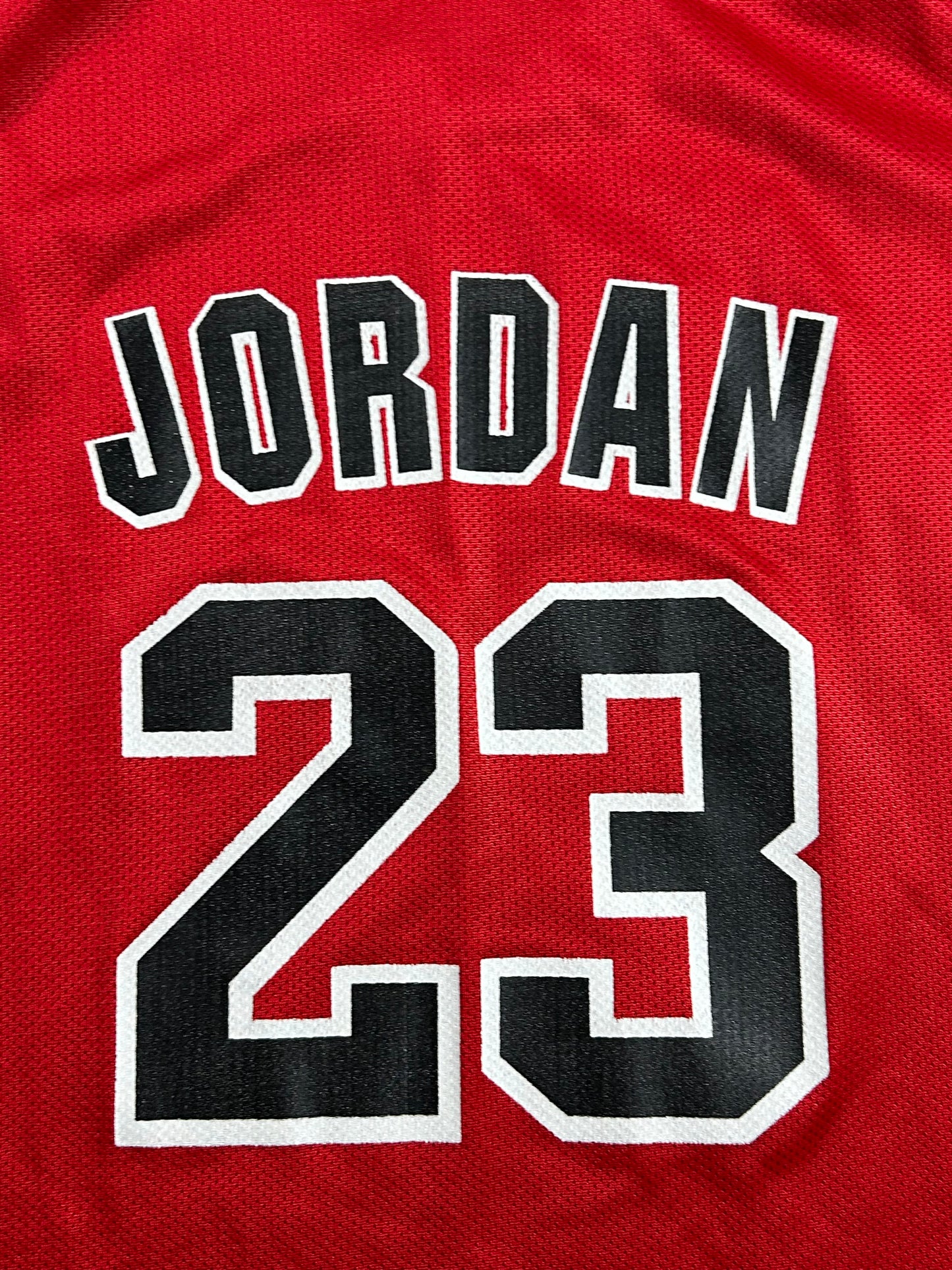 Vintage 90s Champion Chicago Bulls Michael Jordan #23 Red Jersey Youth XL Can Fit Adult Small 20.25x27.75 Inches Made In USA