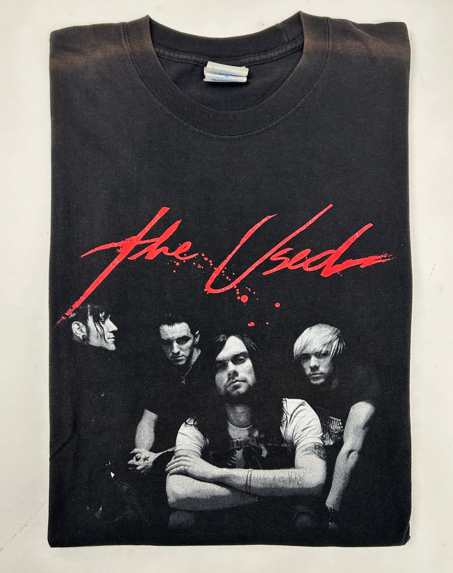 Vintage 2004 The Used In Love & Death Album Promo Emo Punk Band Tee XL As Is Worn In Has Fading & Wear 23.25x30.25 Inches