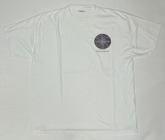 Vintage Who Wants To Be A Millionaire Regis Philbin TV Show Promo Tee XL 24.25x29.5 Inches