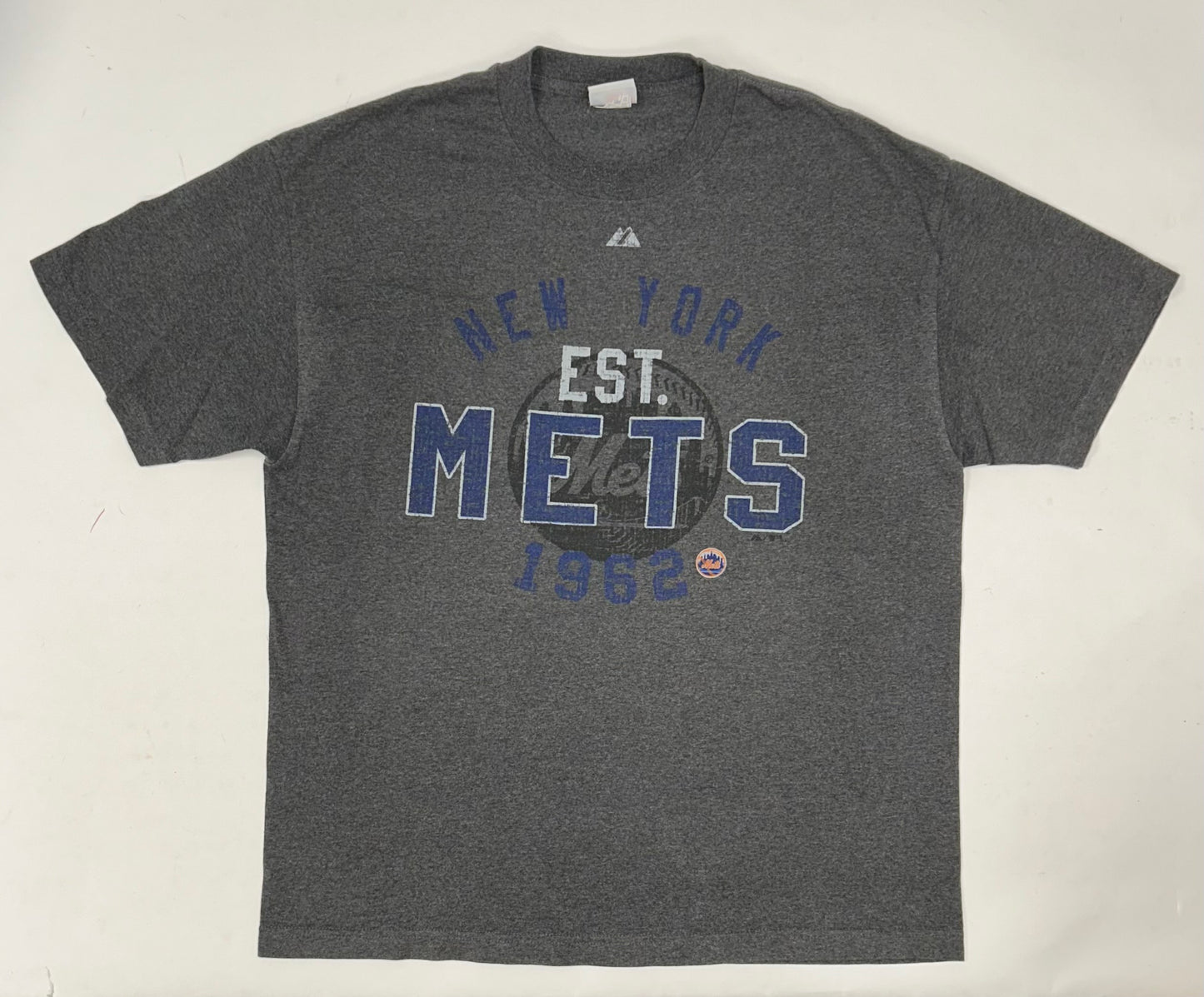 00s Majestic New York Mets MLB Tee XL 23.75x30.5 Inches