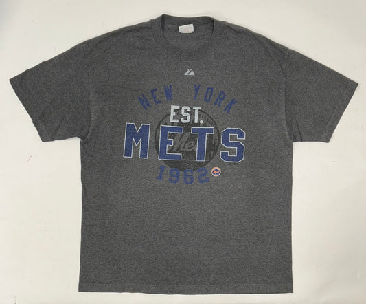 00s Majestic New York Mets MLB Tee XL 23.75x30.5 Inches