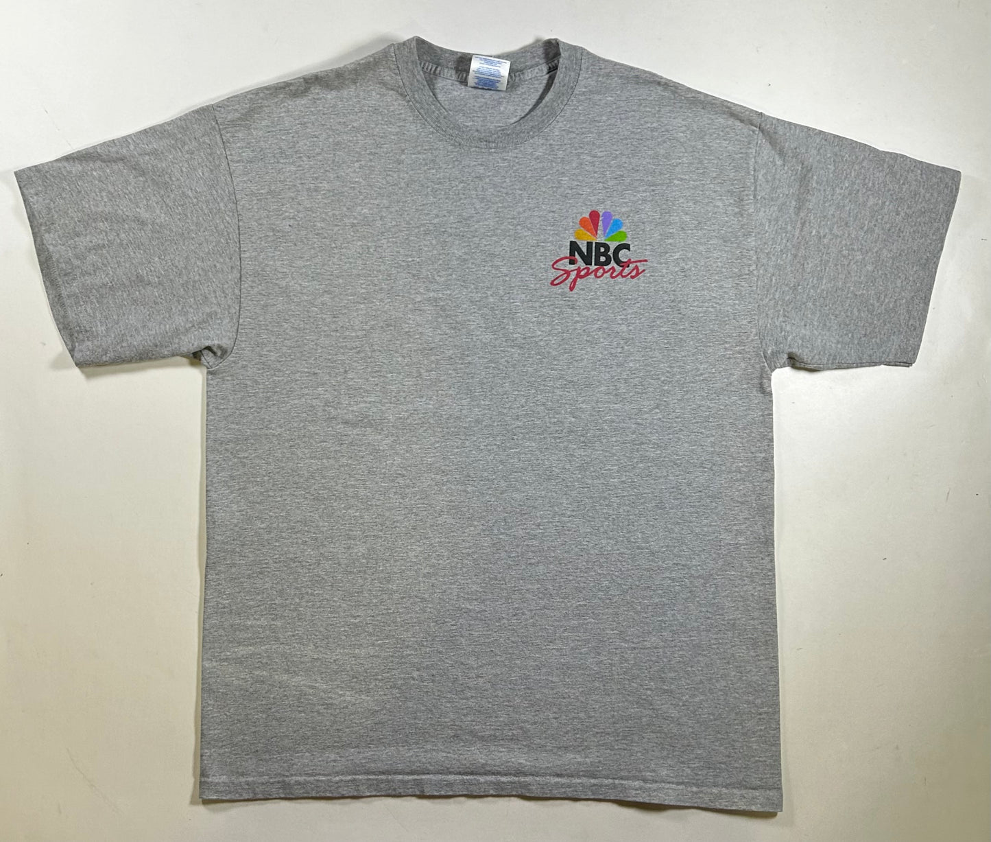 Vintage 2000s NBC Sports Tee Gray As Is 23.25x30.5 Inches