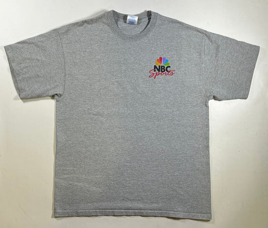 Vintage 2000s NBC Sports Tee Gray As Is 23.25x30.5 Inches