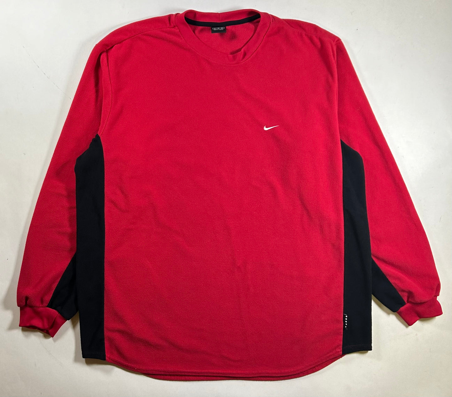 Vintage 90s Nike Swoosh Essential Pullover Fleece Crewneck XL 26.5x32.5 Inches