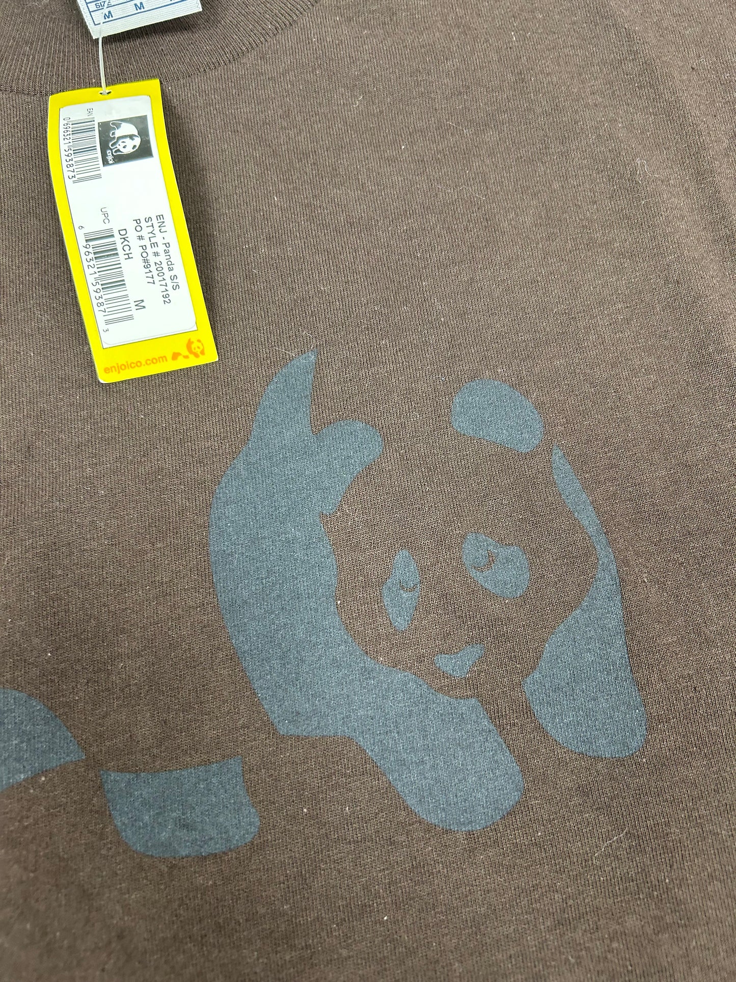 Vintage Enjoi Skateboards Panda S/S Graphic T-Shirt Skate Tee Medium 20.25x29.75 Inches Y2K New With Tag