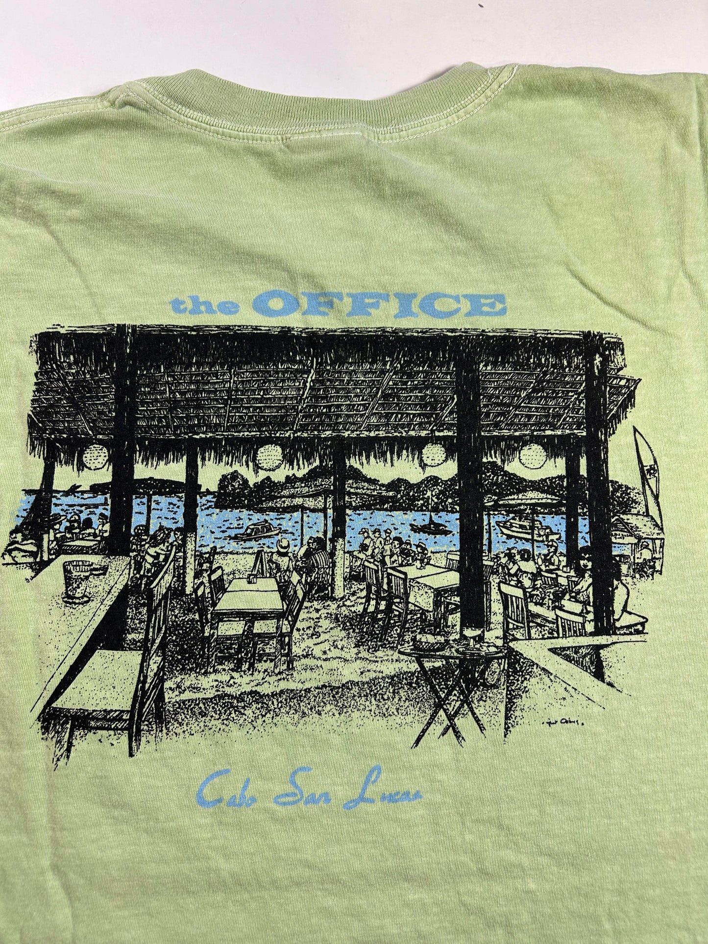 Vintage The Office Cabo San Lucas Art Tourist Graphic Tee XL 24.5x29.75 Inches 2000s