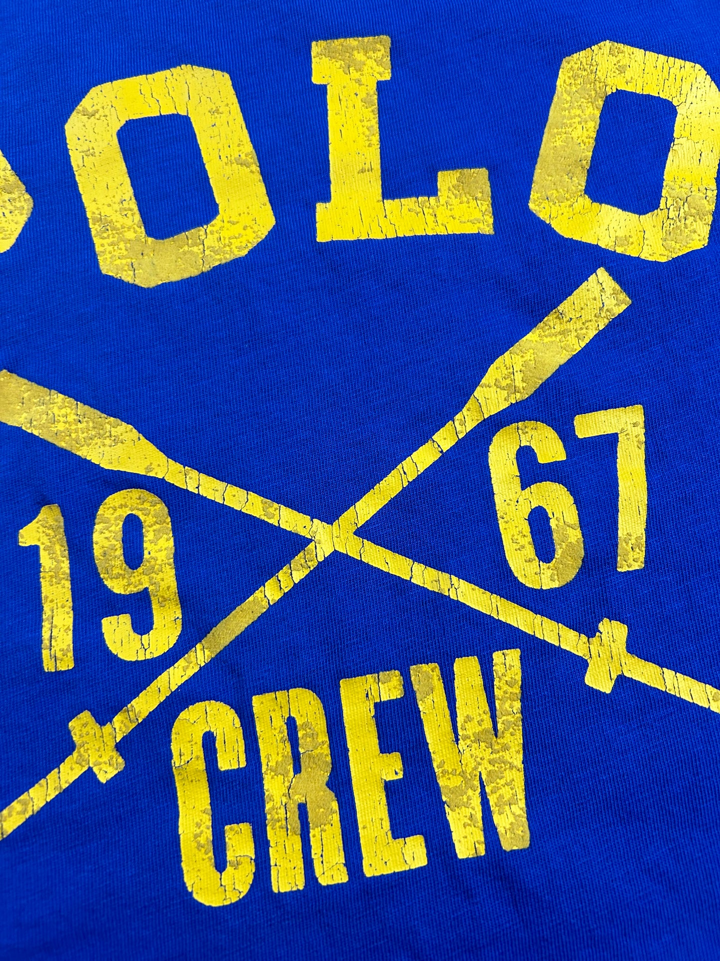 Polo Crew 1967 Polo Ralph Lauren Men’s T-Shirt Size XL 24.25x28.5 Inches Blue