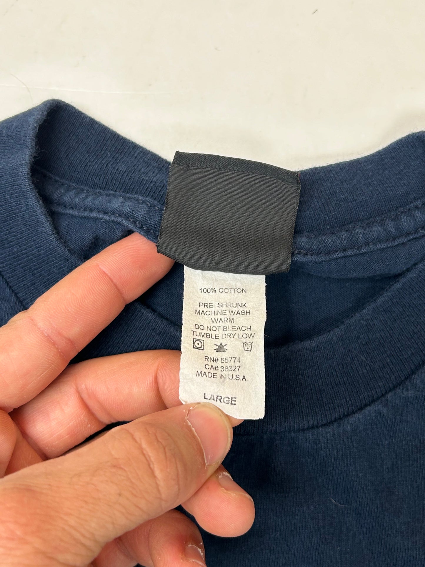 Vintage Independent Truck Company Skateboard Tee Navy Large 21.25x29 Inches Made In USA