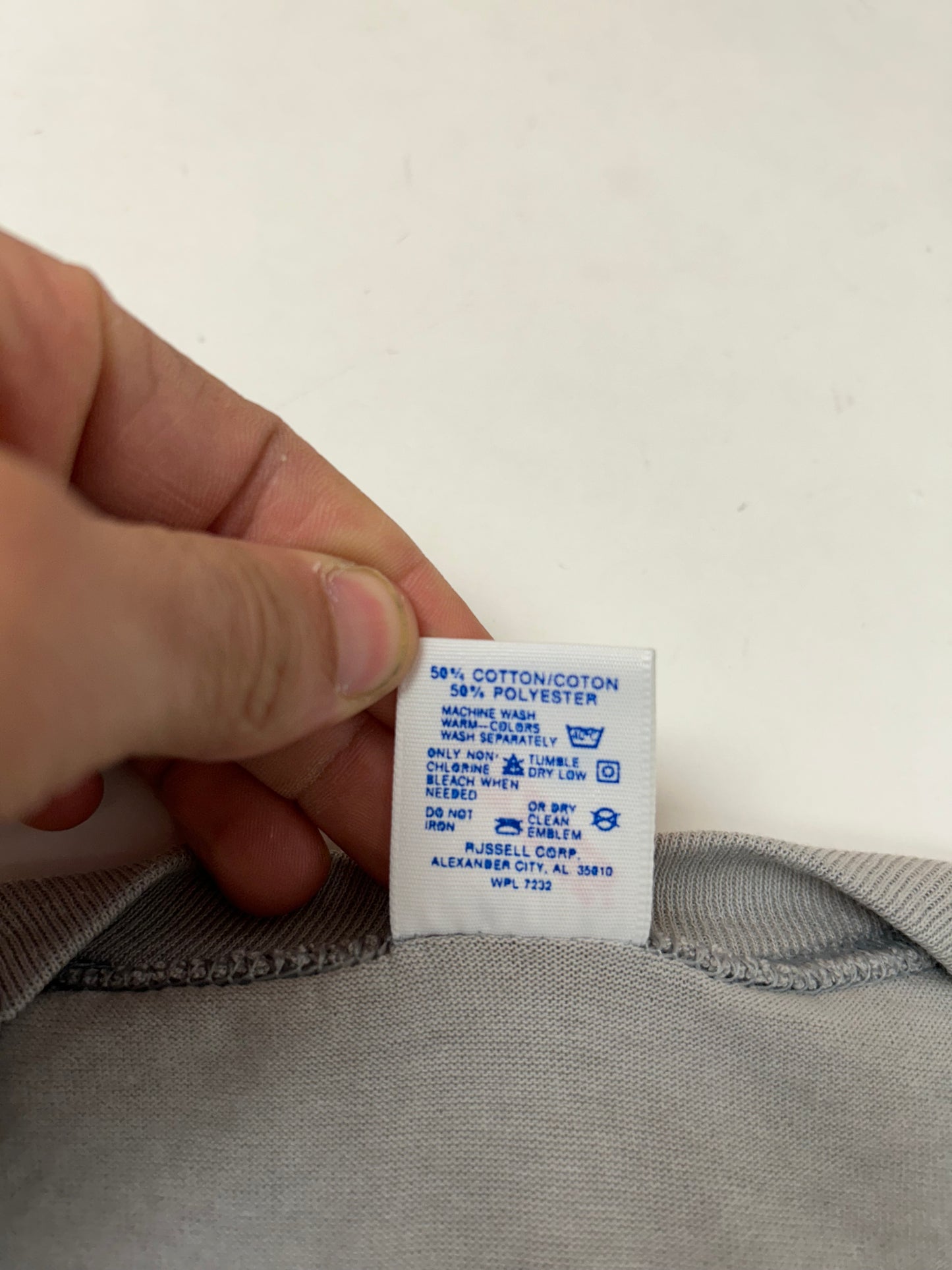 Edgewood NJ first edition “Deeper Than The Roots.” Tee XL/L Fit 22.5x29.5 Inches 90s Jerzees 50/50 Blend USA Made Slate Gray