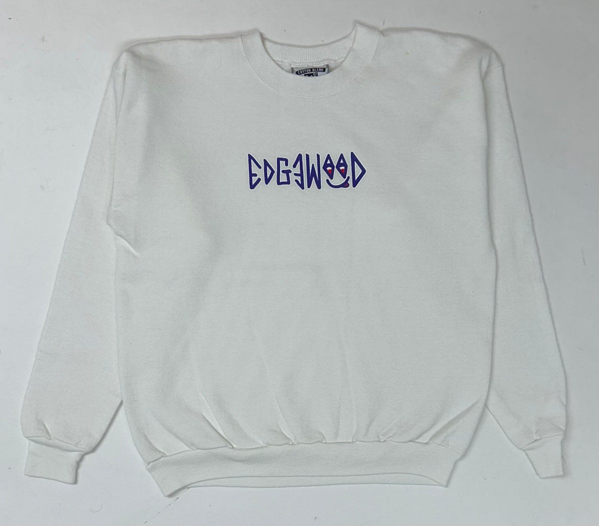 Edgewood New Jersey Deeper Than The Roots Crewneck Sweatshirts Lee Tag 50/50 Blend USA White As Is M/S Fit 21.75x25.25 Inches