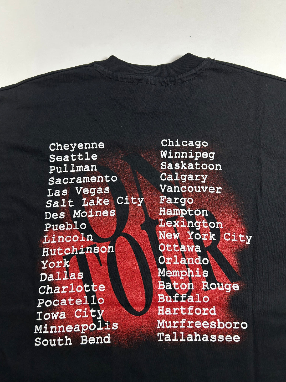 Vintage Garth Brooks On Tour 1993 Country Music Band Tee Large Hanes Clean 90s