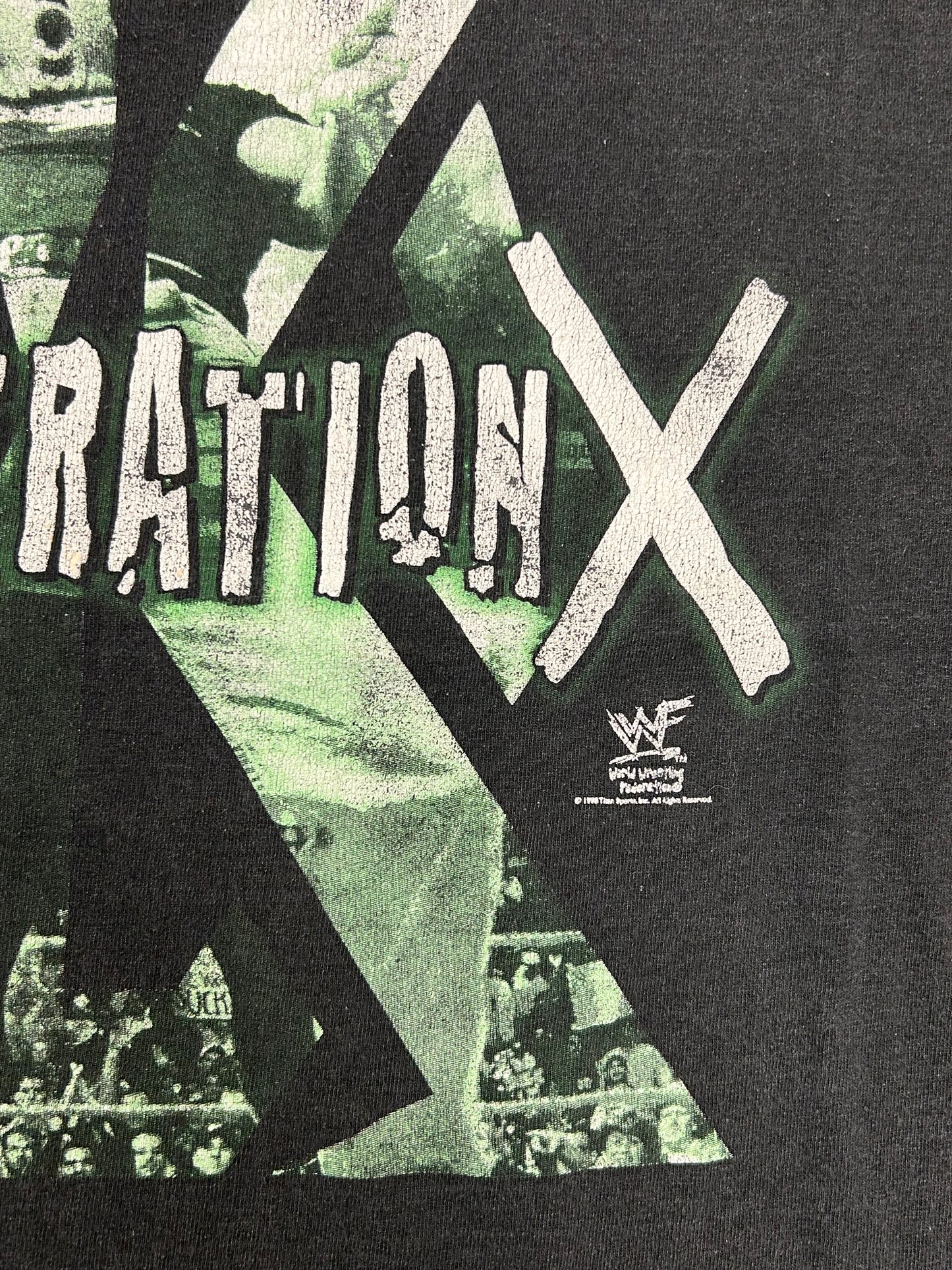 Vintage 1998 WWF D-Generation X DX Triple H Suck It Graphic Wrestling Tee 3XL 28.75x31.5 Inches