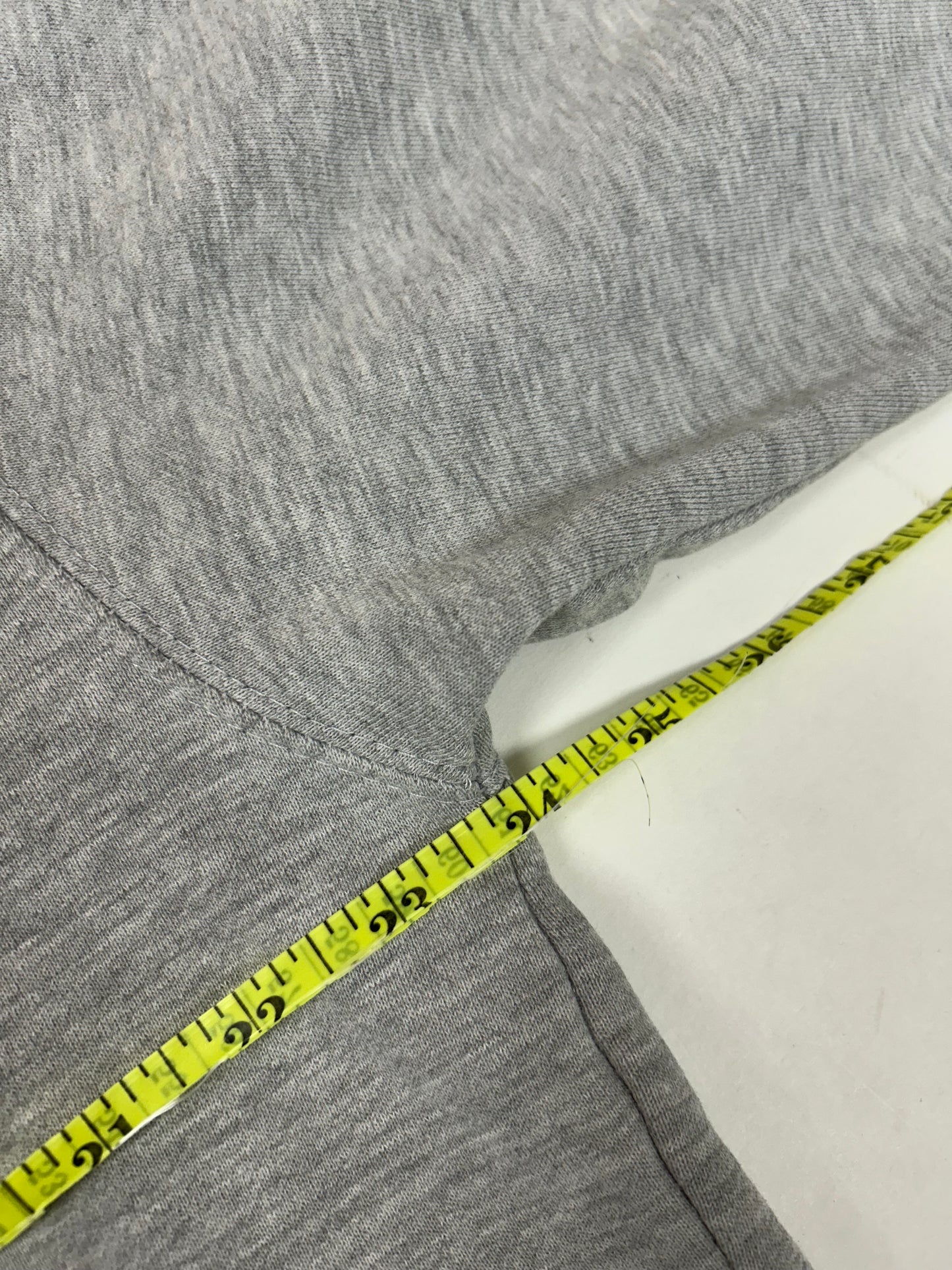 Vintage 00s Enjoi Skateboards Panda Felt Logo Hooded Sweatshirt Worn In As Is 23.75x26 Inches Gray