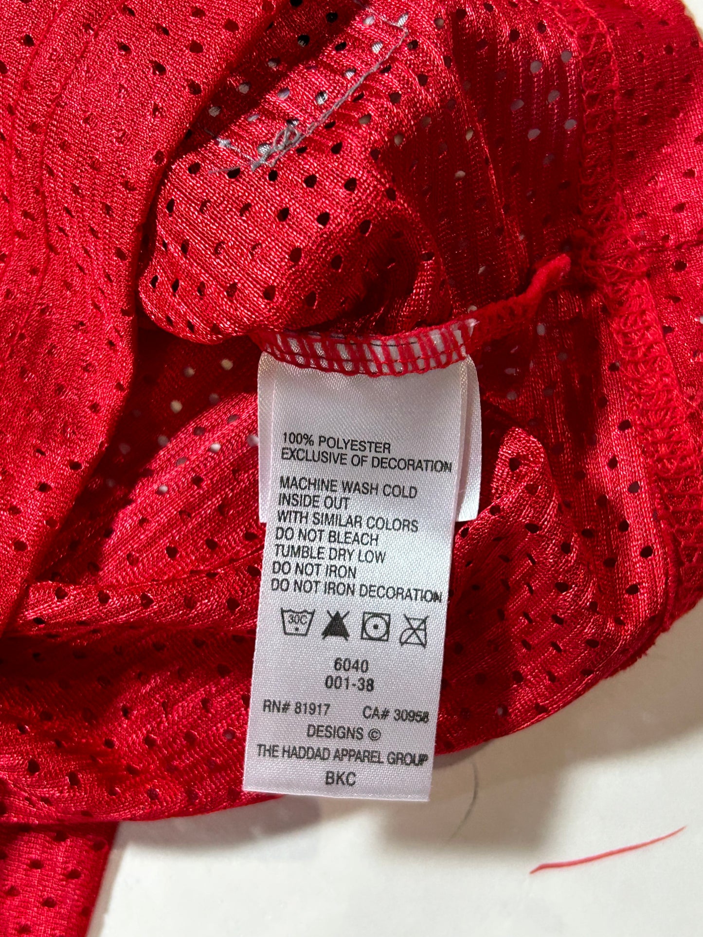 Rutgers Scarlet Knights Jersey Red NCAA Football College Nike #14 Youth Large 19.75x27.75 Inches