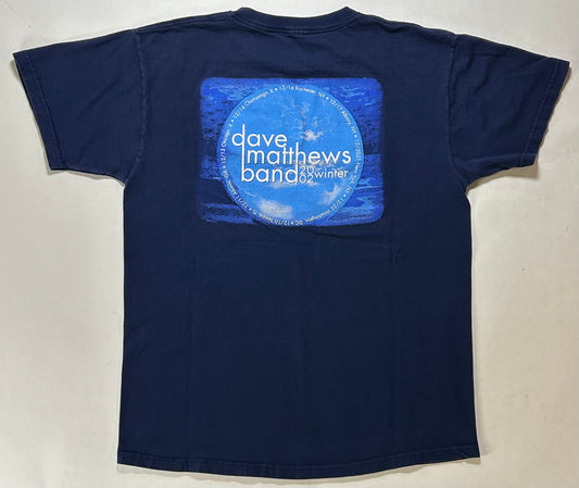 Vintage 2002 Dave Matthews Band Winter Tour Tee 21.25x27.25 Medium/Large