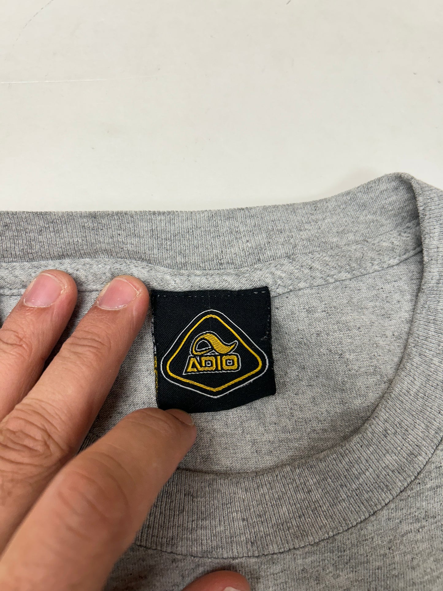 Vintage Adio Footwear BAM Margera Skate Tee XL 23.75x29 Inches Worn In As Is Has Flaws