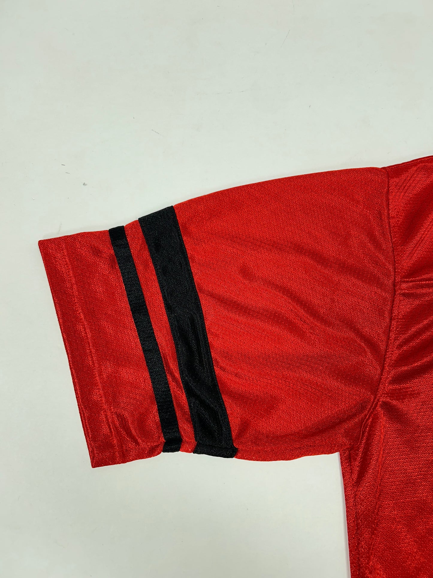 Vintage MightyMac Sports New Jersey Devils Jersey Style Shirt Tagged Youth XL Fits Adult Small 21.5x27 Inches