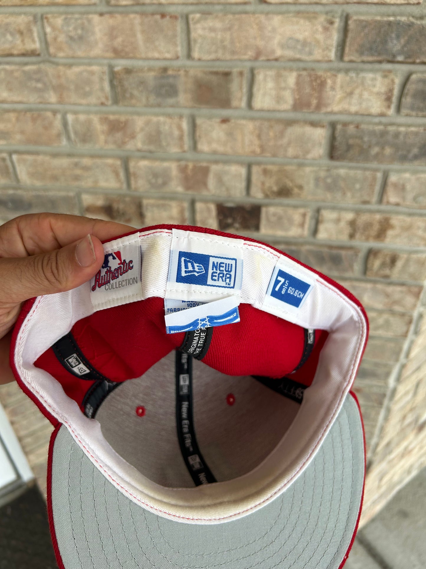 Vintage 2000s Washington Nationals MLB New Era 59Fifty DC Hat 7 5/8 Made USA 100% Wool As Is