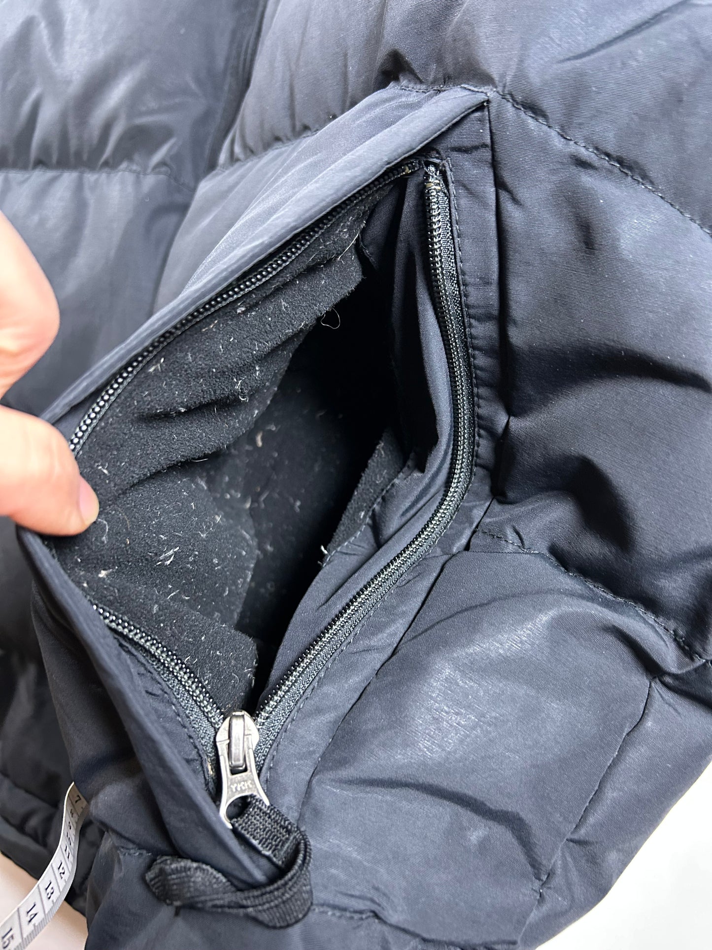 Vintage Polo Sport Ralph Lauren Down Puffer Jacket Mens 2XL 29x30.75 Inches Black As Is Had Wear