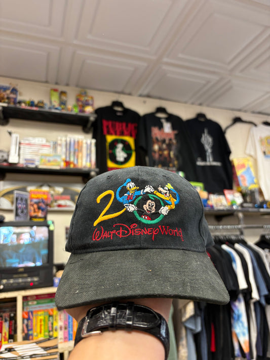 Vintage Walt Disney World 2000 Black Dad Hat “Celebrate the Future hand in hand”
