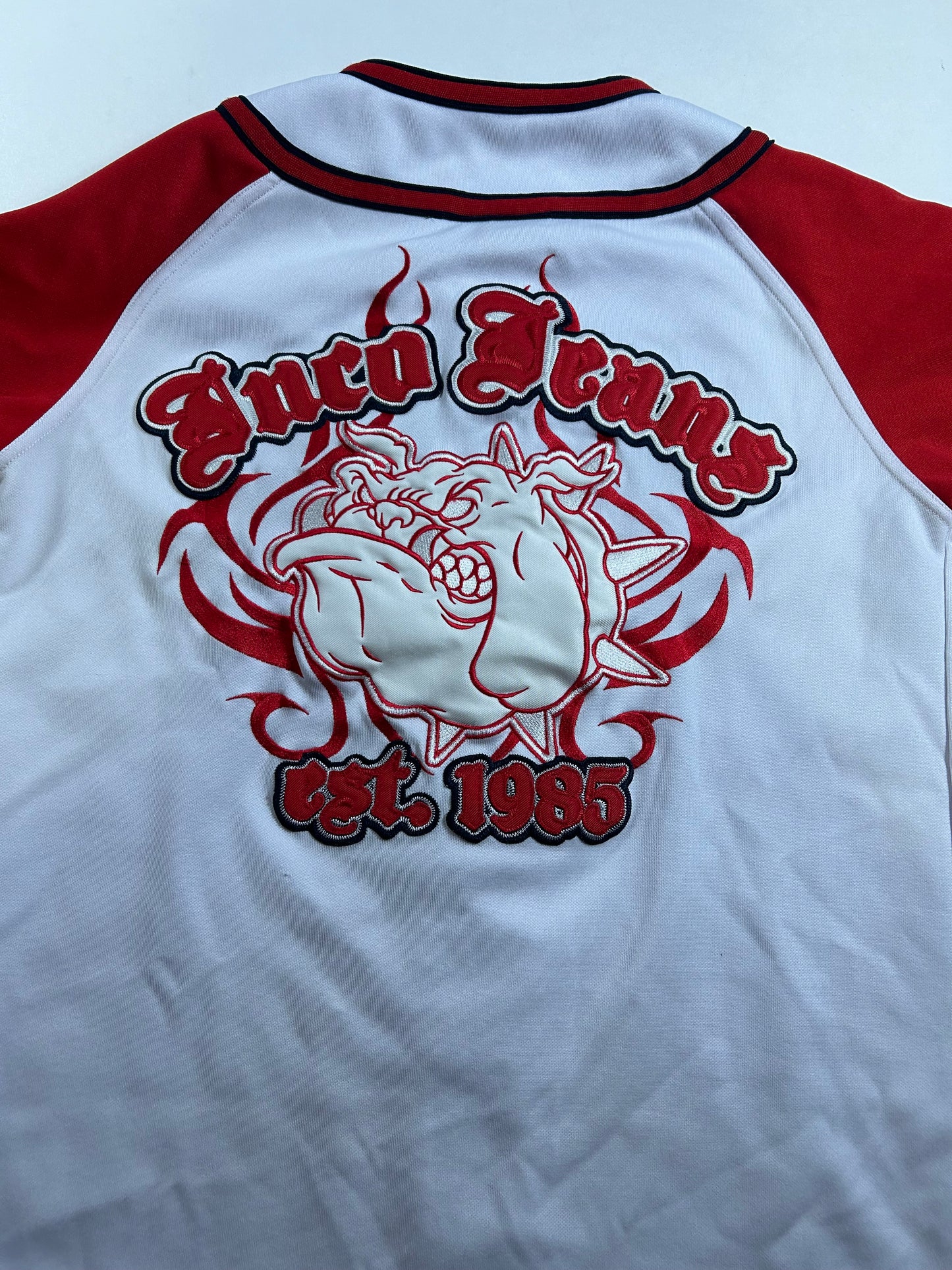 JNCO Sport Baseball Style Jersey JNCO Jeans Co. 2000s 19.25x25.5 Inches XS/Youth