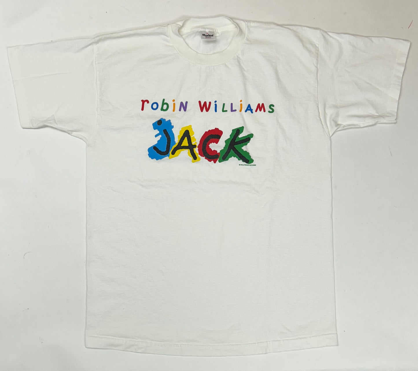 Vintage 1996 Robin Williams Jack Movie Promo Tee XL 23.25x31.25 Inches Rare Clean White