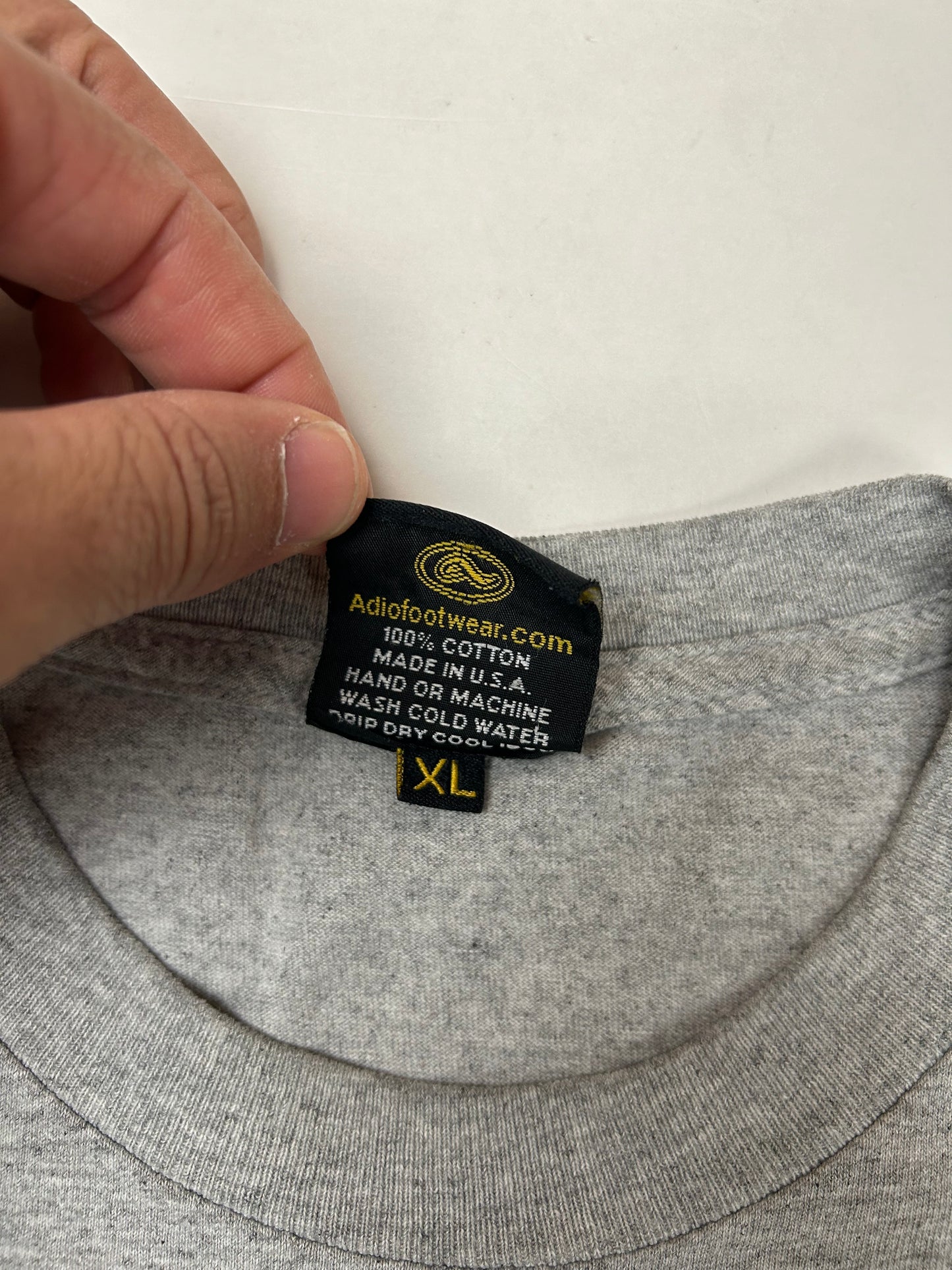 Vintage Adio Footwear BAM Margera Skate Tee XL 23.75x29 Inches Worn In As Is Has Flaws