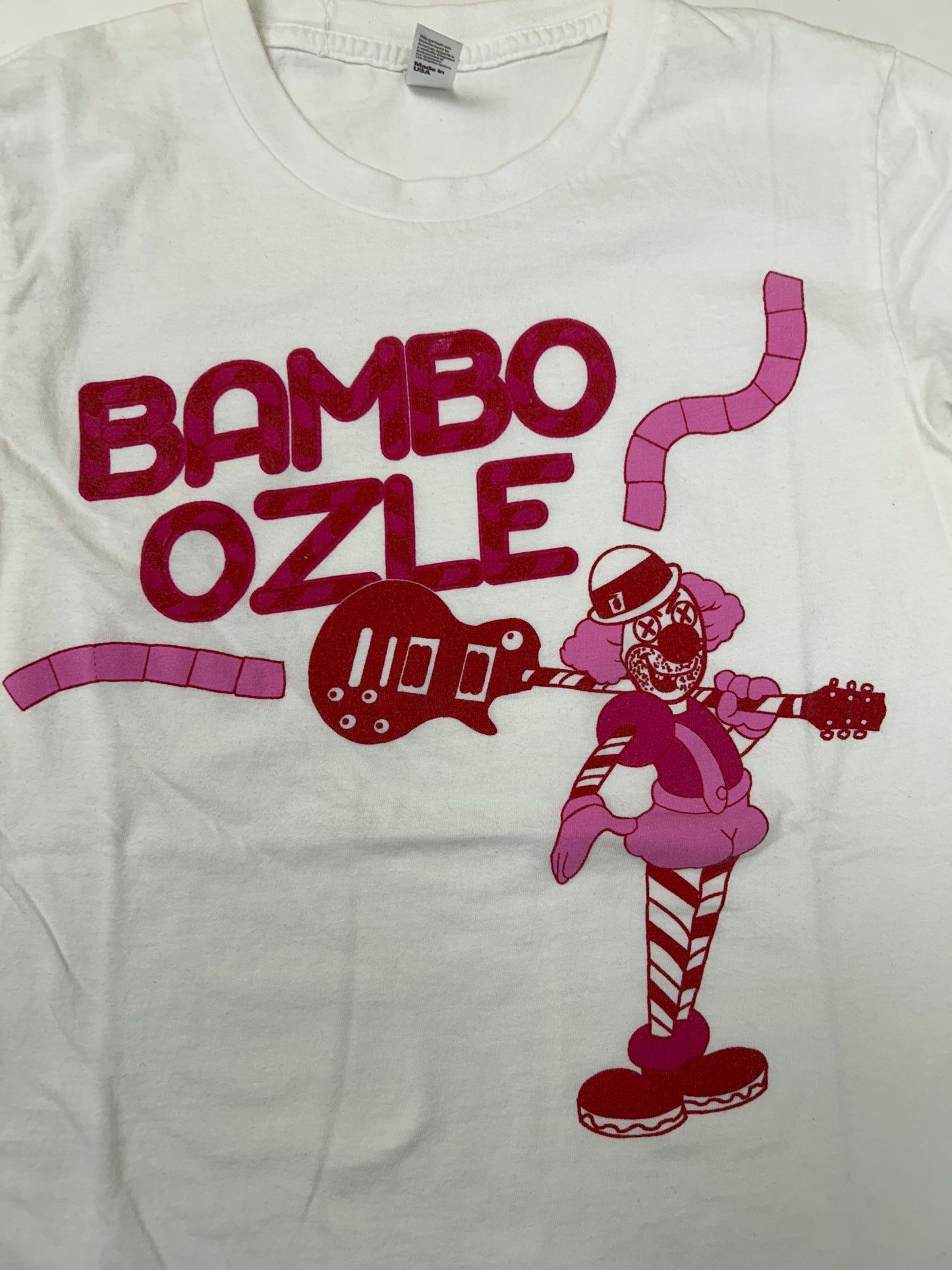 Vintage Bamboozle Music Festival Band Clown Graphic Tee Ladies Medium Girls 16.5x24.25 Inches