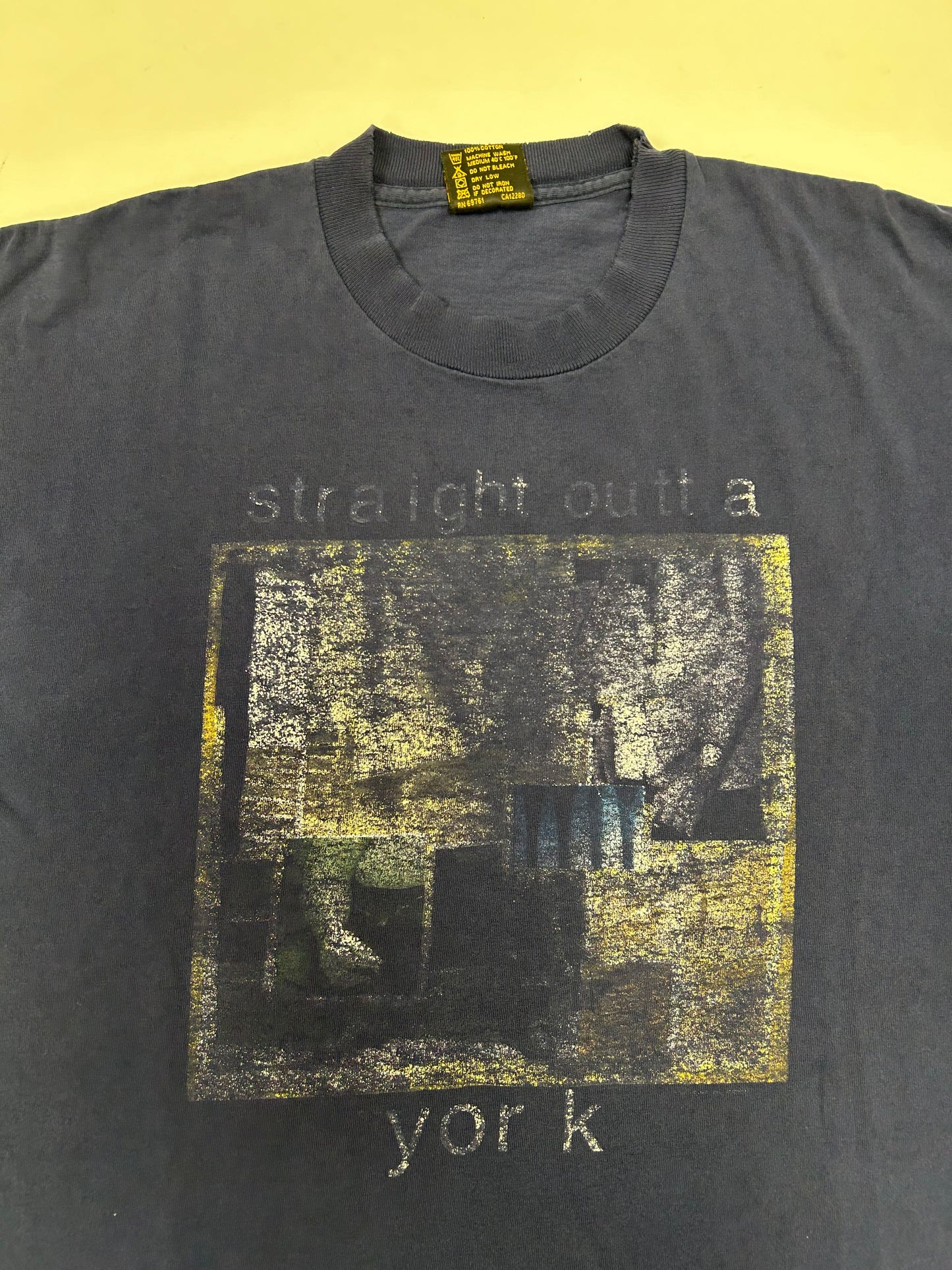 Vintage Live Straight Outta York Tour 1994 Music Shirt Brockum M/L Fit 20.25x27.5 Inches Perfectly Worn In As Is