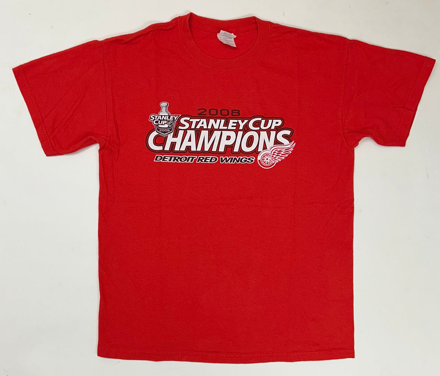 Detroit Red Wings NHL 2008 Stanley Cup Champions Tee Medium 20.5x27