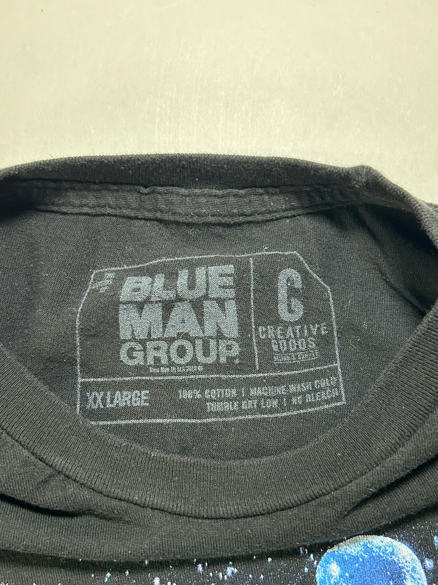 Blue Man Group Paint By No Numbers Boston Music Tour Tee 2XL 26x30 Inches