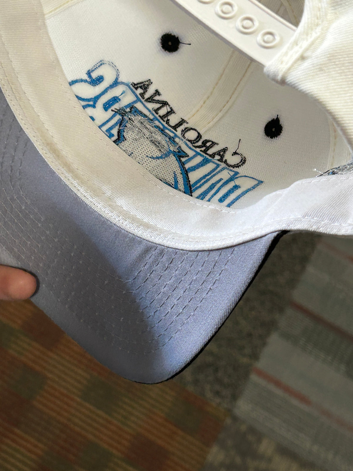 Vintage Carolina Panthers NFL #1 Apparel SnapBack Hat As Is Adult