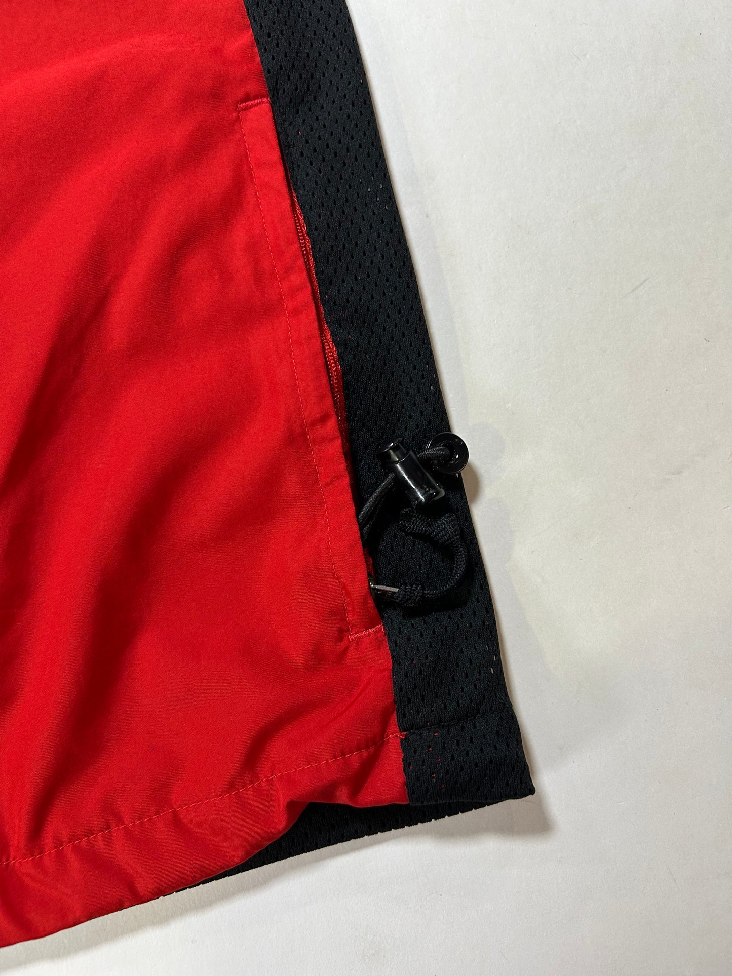 Vintage 90s Nike Zip 3M Windbreaker Vest Medium 22x25.75 Inches Red/Black