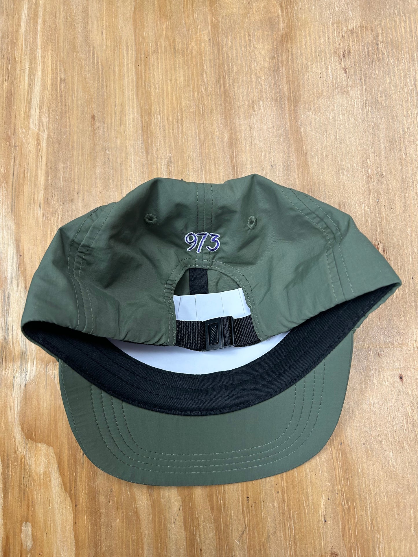 Edgewood NJ EW 973 Team Logo Nylon 6 Panel Adjustable Hat Olive Drab