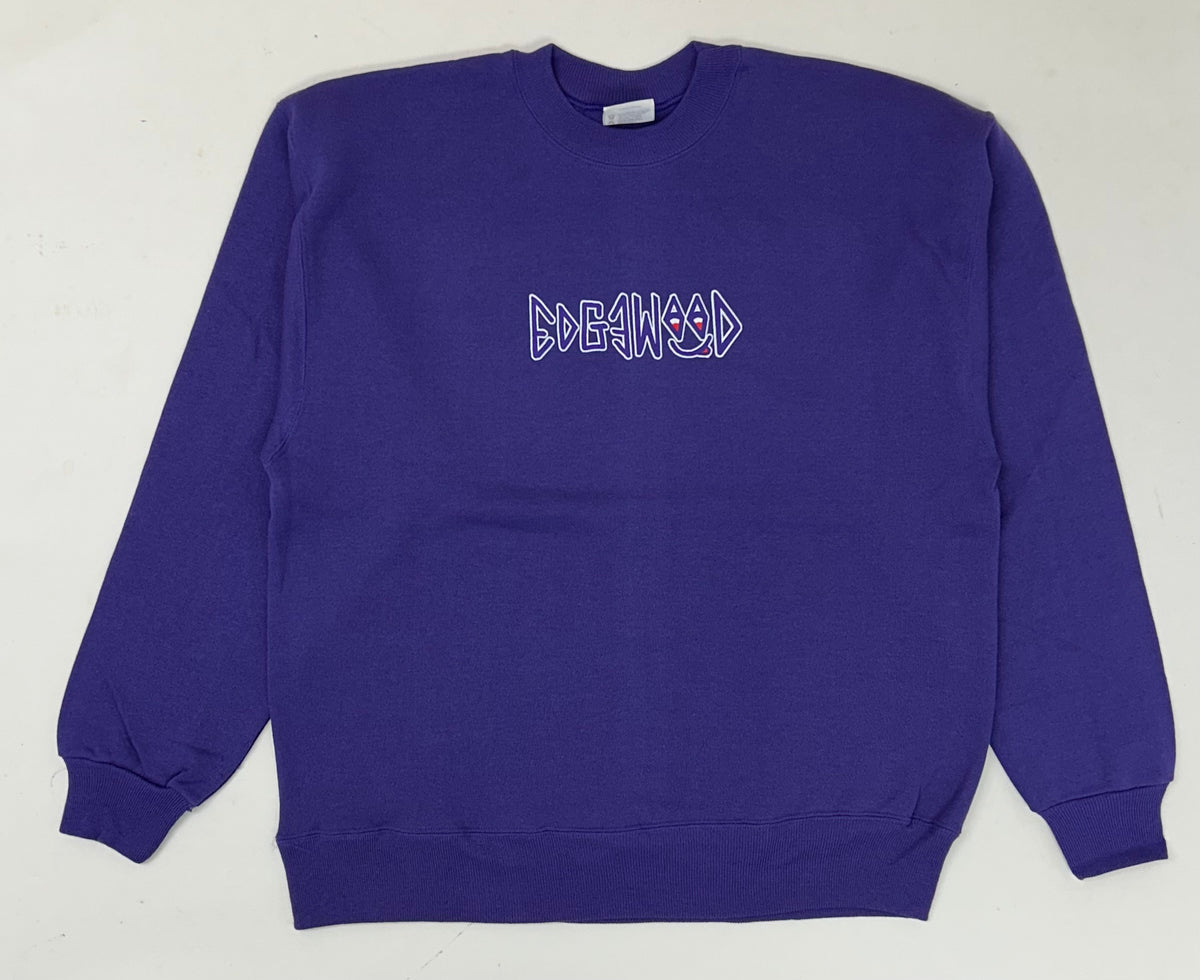 Edgewood New Jersey Deeper Than The Roots Crewneck Sweatshirts Hanes Activewear Tag 50/50 Blend USA/Mexico M/L Fit 23.5x27.5 Inches Purple