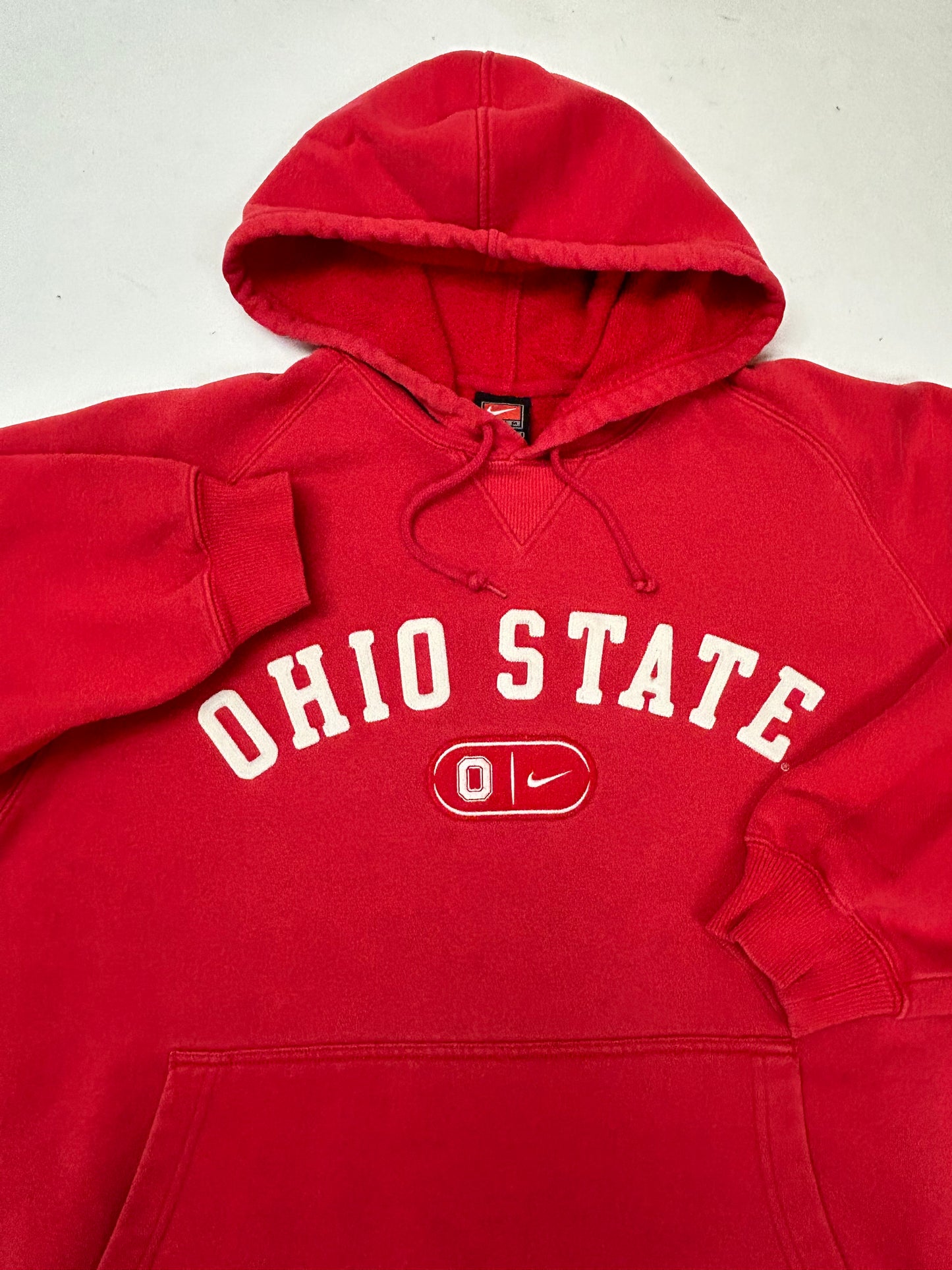 Vintage 00s Nike Team Ohio State Buckeyes College Hooded Sweatshirt Large As Is Red