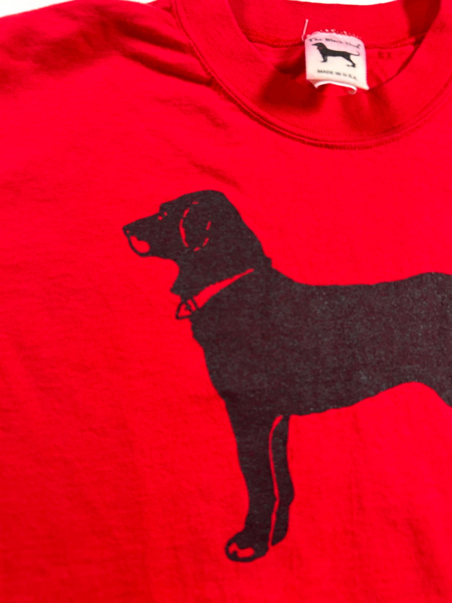 Vintage The Black Dog Martha's Vineyard 1997 Shirt Red Youth 8 18x24 Inches USA