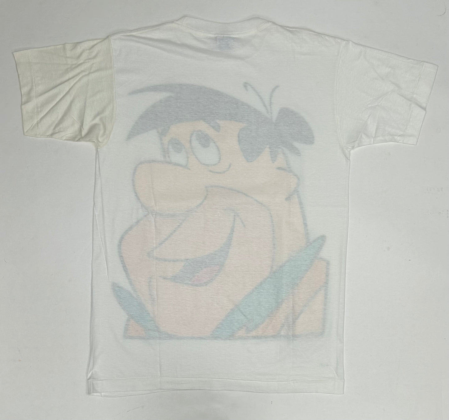 Vintage 1994 Hanna-Barbera Fred Flintstone Big Face The Flintstones Tee Large 21.5x31 Inches