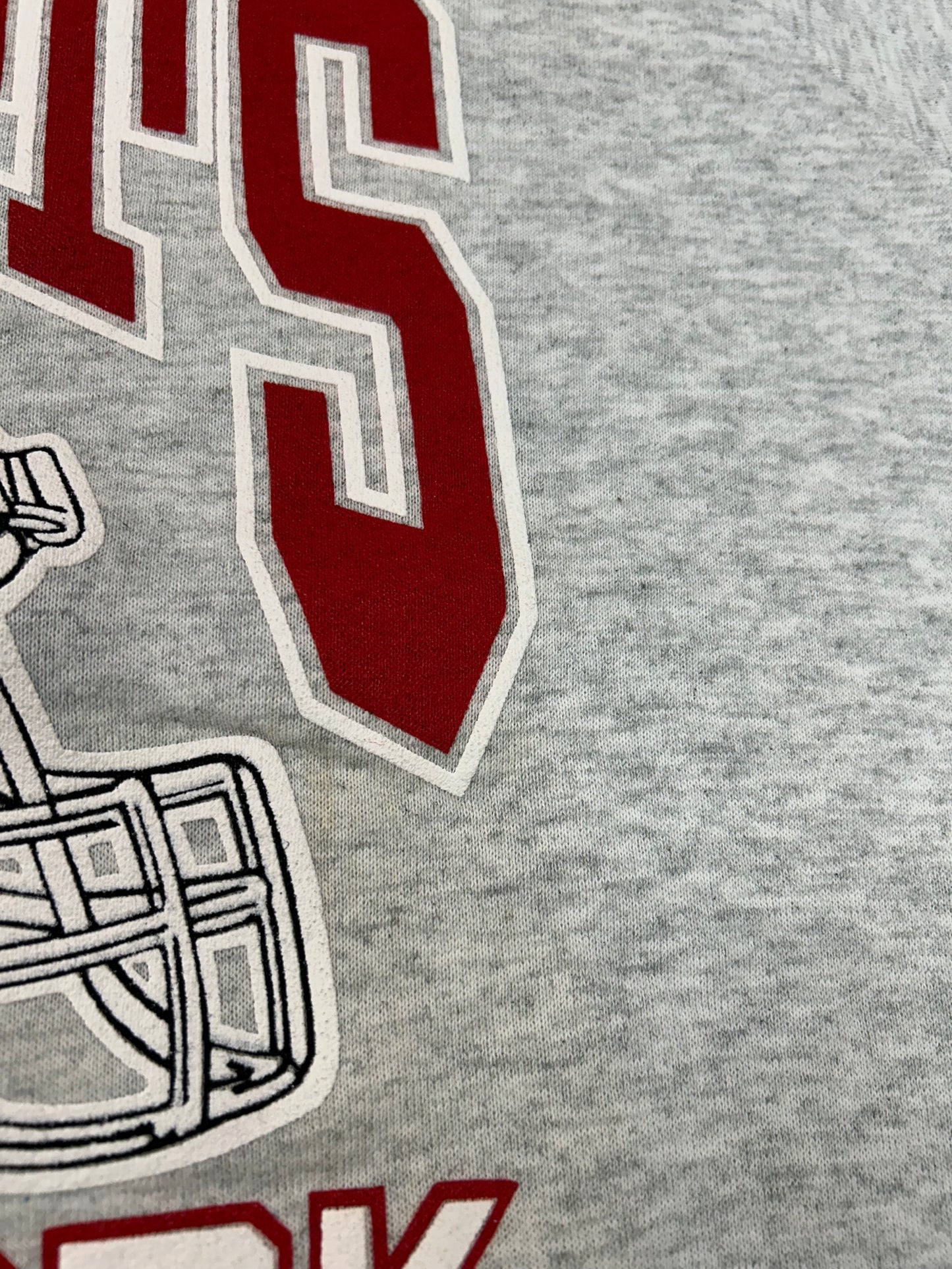 Vintage 90s New York Giants NFL Crewneck Sweatshirt Raglan L/XL Fit 24.25x29.5 Inches