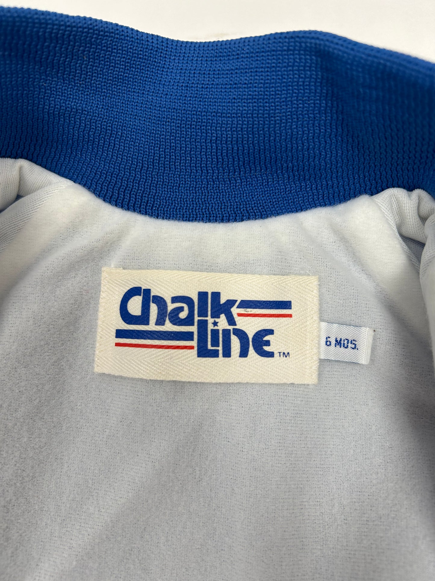 Vintage Chalk Line 1984 DISNEY BABIES Mickey Mouse Satin Snap Jacket Size 6 Months 11.25x14 Inches