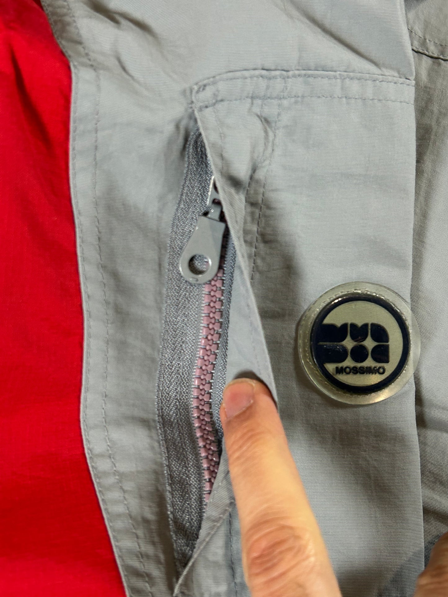 Vintage Mossimo Fleece Liner Zip Up Jacket Tagged Medium Can Fit Large 25x29.5/32 Inches