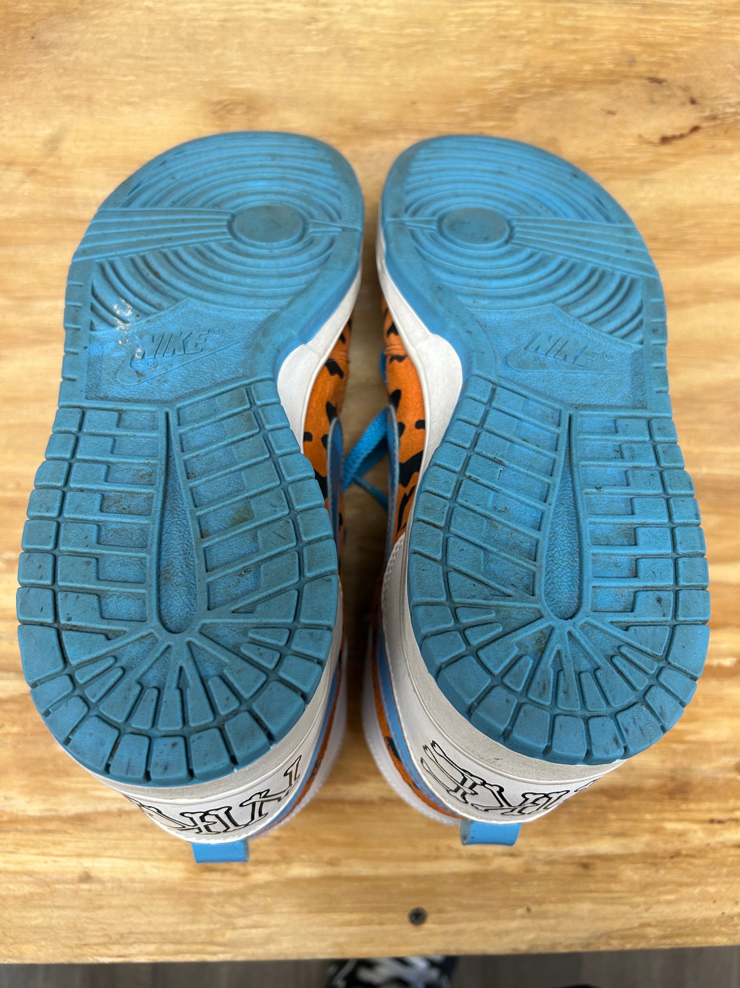 2009 Nike Fred Flintstone Big High QK Sneakers 9.5 370428841 Great Condition No Box As Is